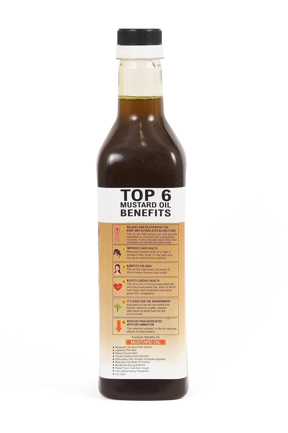 MyZapi Organic Wood Pressed Black Mustard Oil - 1 Litre | Kolhu/Kacchi Ghani/Chekku | Natural | Chemical-Free | Cold Pressed Mustard Oil for Cooking